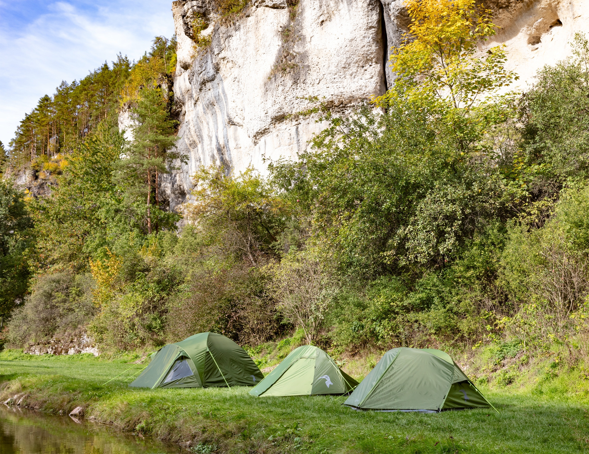 Mountain Guide Trekkingzelt Carpi II Hellgrün für 2 Personen