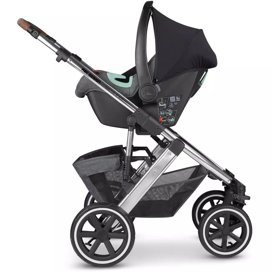 ABC DESIGN Kombikinderwagen Salsa 4 Air Asphalt Kollektion 2024