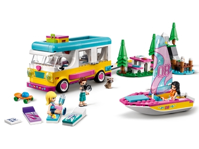 LEGO Boscamper en zeilboot (41681)
