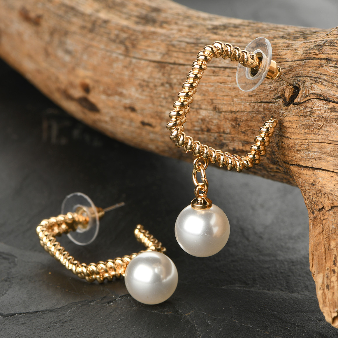 Damen Creolen eckig gold