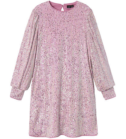 LMTD Kleid - NlfRink - Lilac Snow m. Pailletten