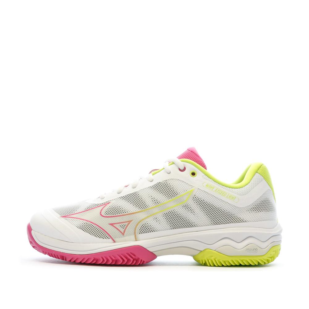Mizuno Chaussures de Padel Blanche Femme MizunoWave Exceed Light