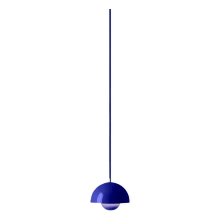 & Tradition Suspension Flowerpot VP10, Verner Panton | Bleu