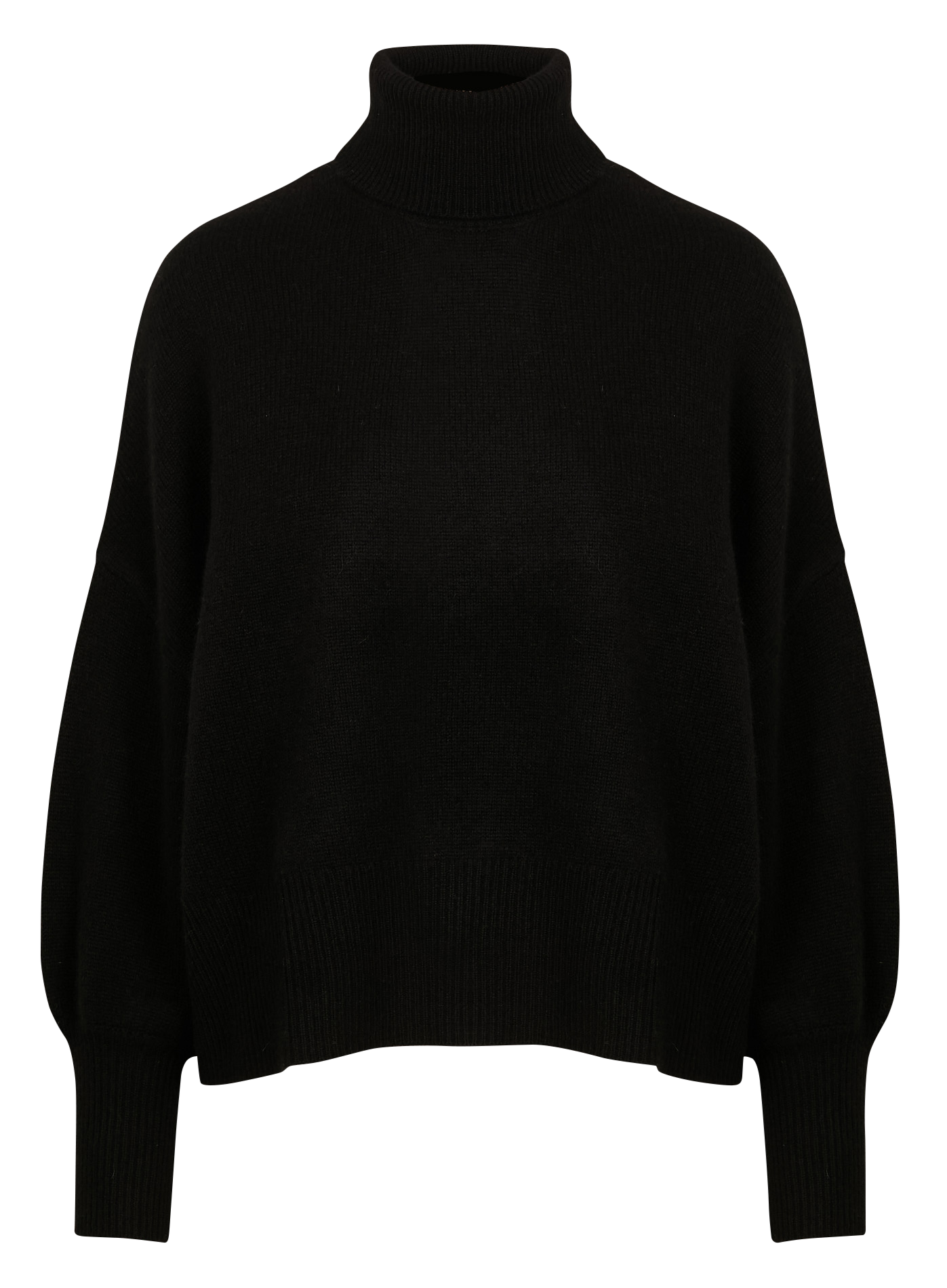 MONPRANO - Pull col roulé en cachemire | Noir