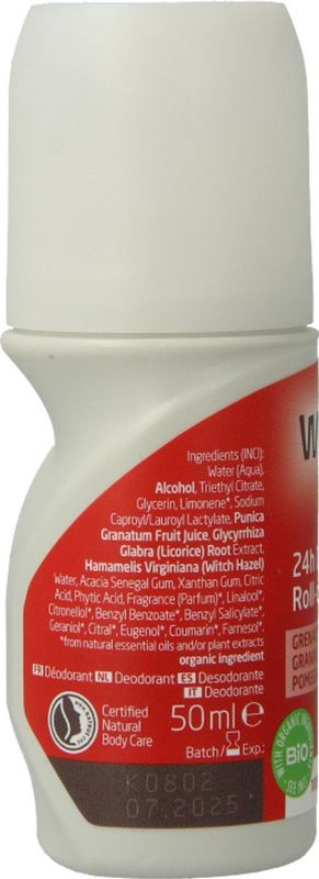 Weleda - Granaatappel Deodorant Roll-On - 50 ml - Zonder Aluminiumzouten