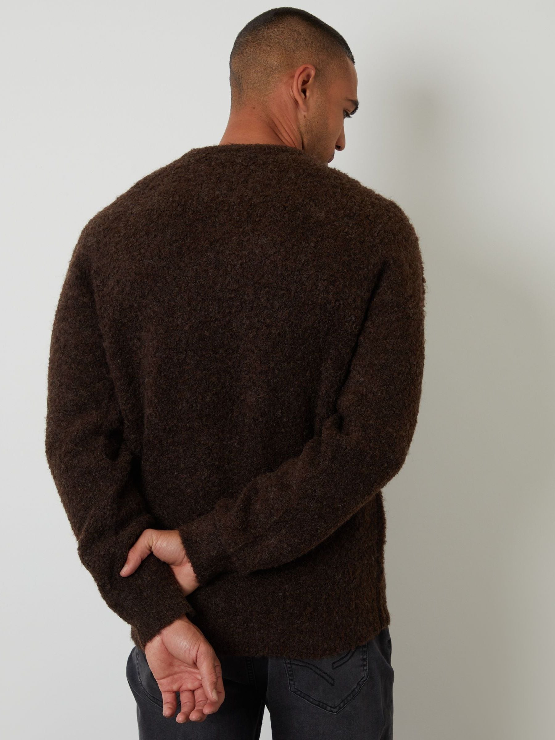 Threadbare Fluffy Knitted Crew Neck Jumper