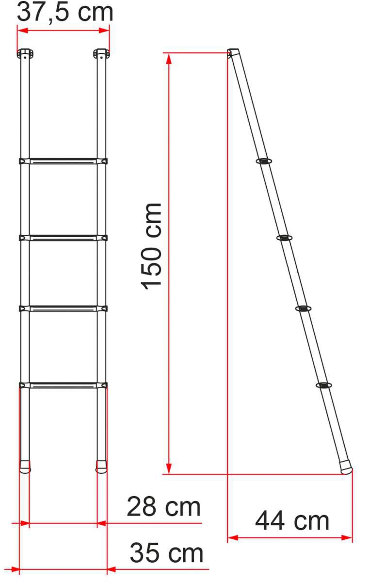 Fiamma Leiter Deluxe 4 B