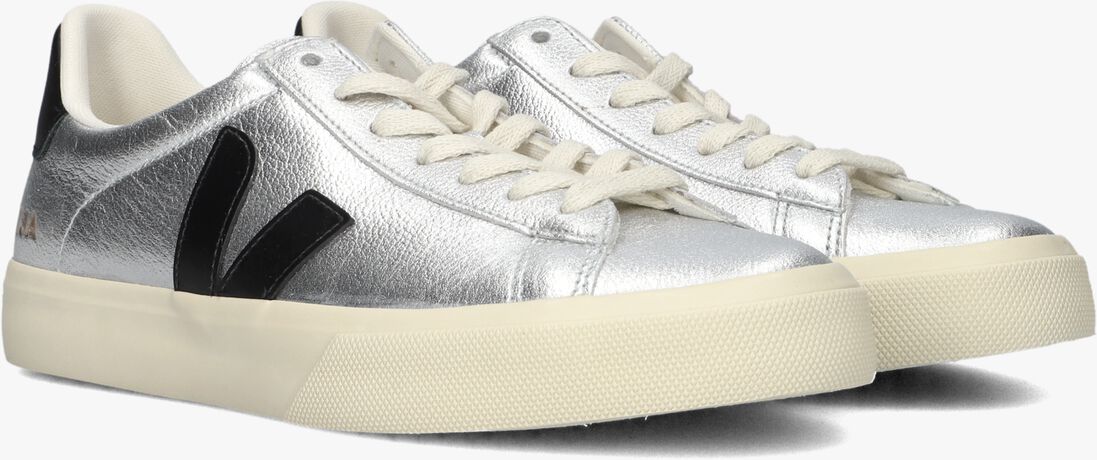 zilveren veja lage sneakers campo