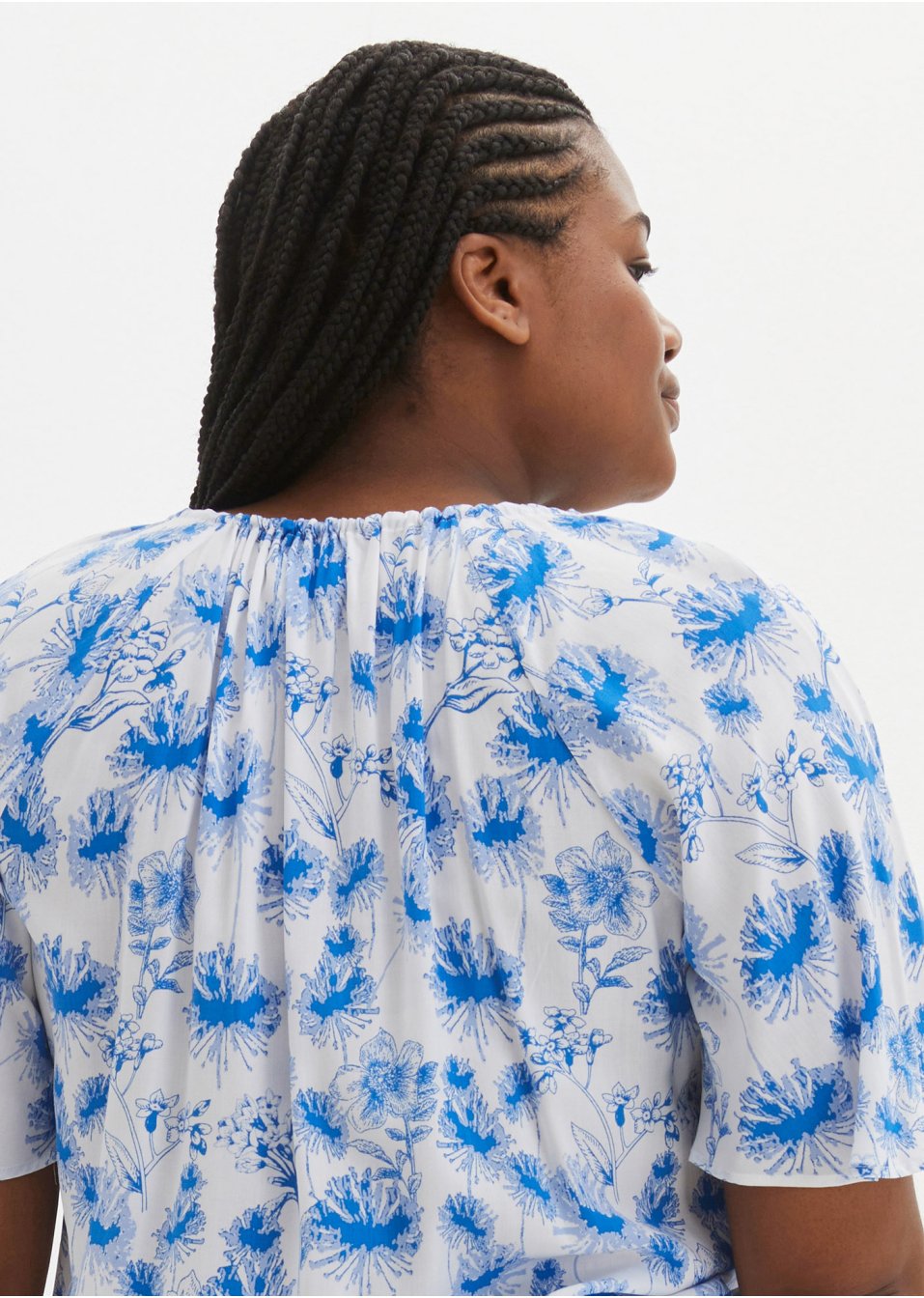 Tunique en viscose avec manches papillon