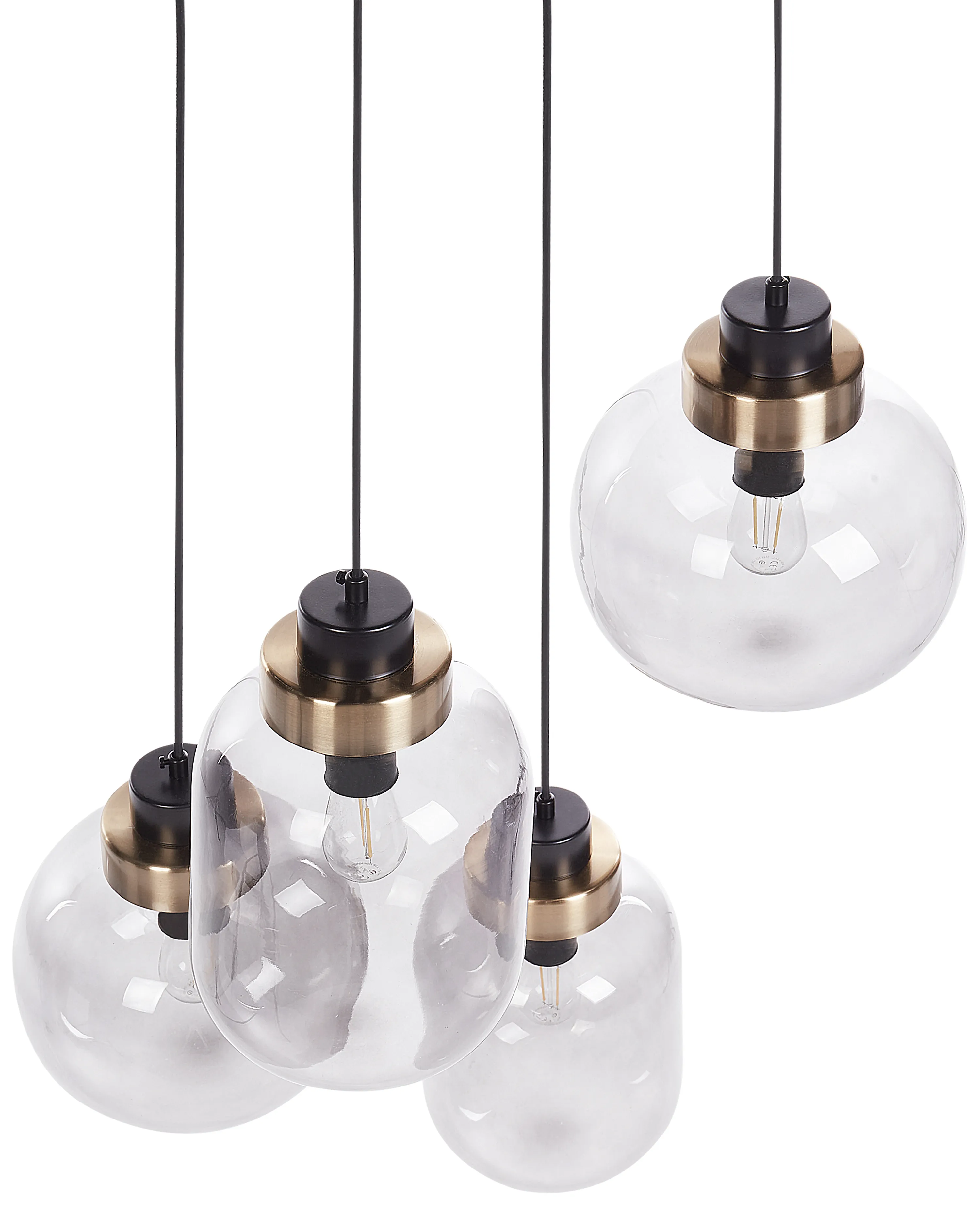 Hanglamp ZAYANDE Glas Lichtgrijs