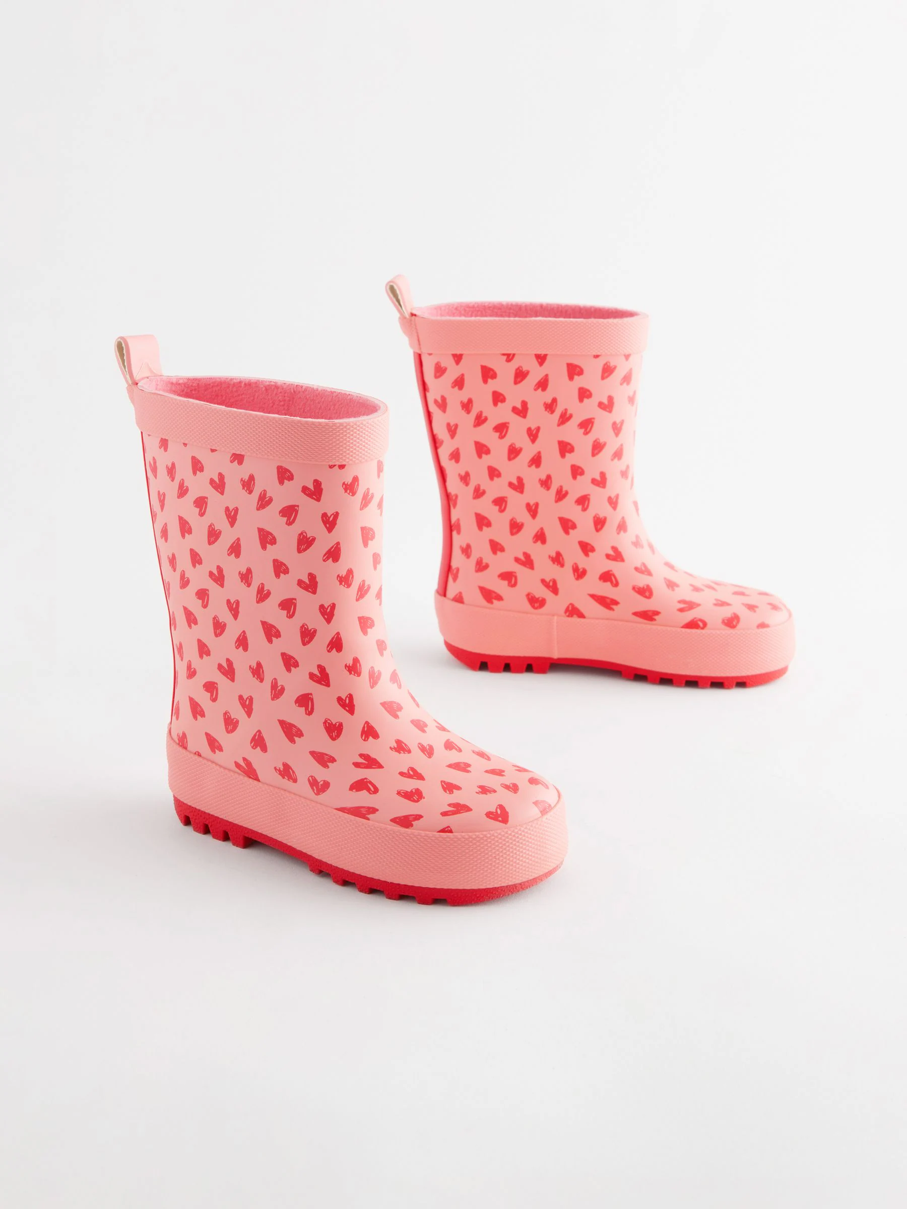 Roze met hartjesprint - Laarzen