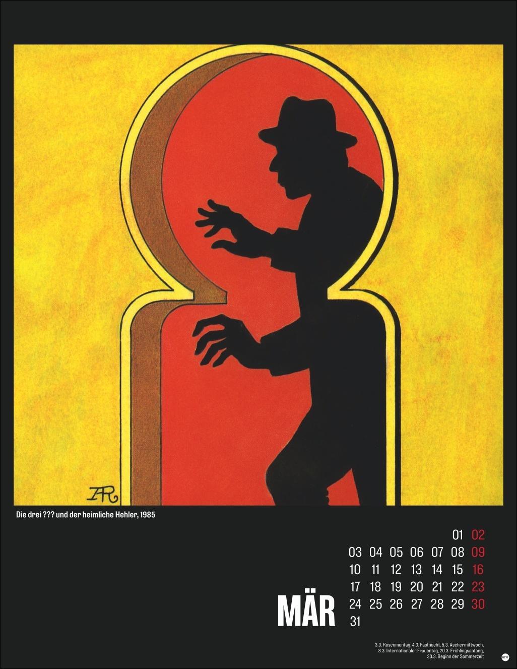 Die drei ??? Posterkalender 2025