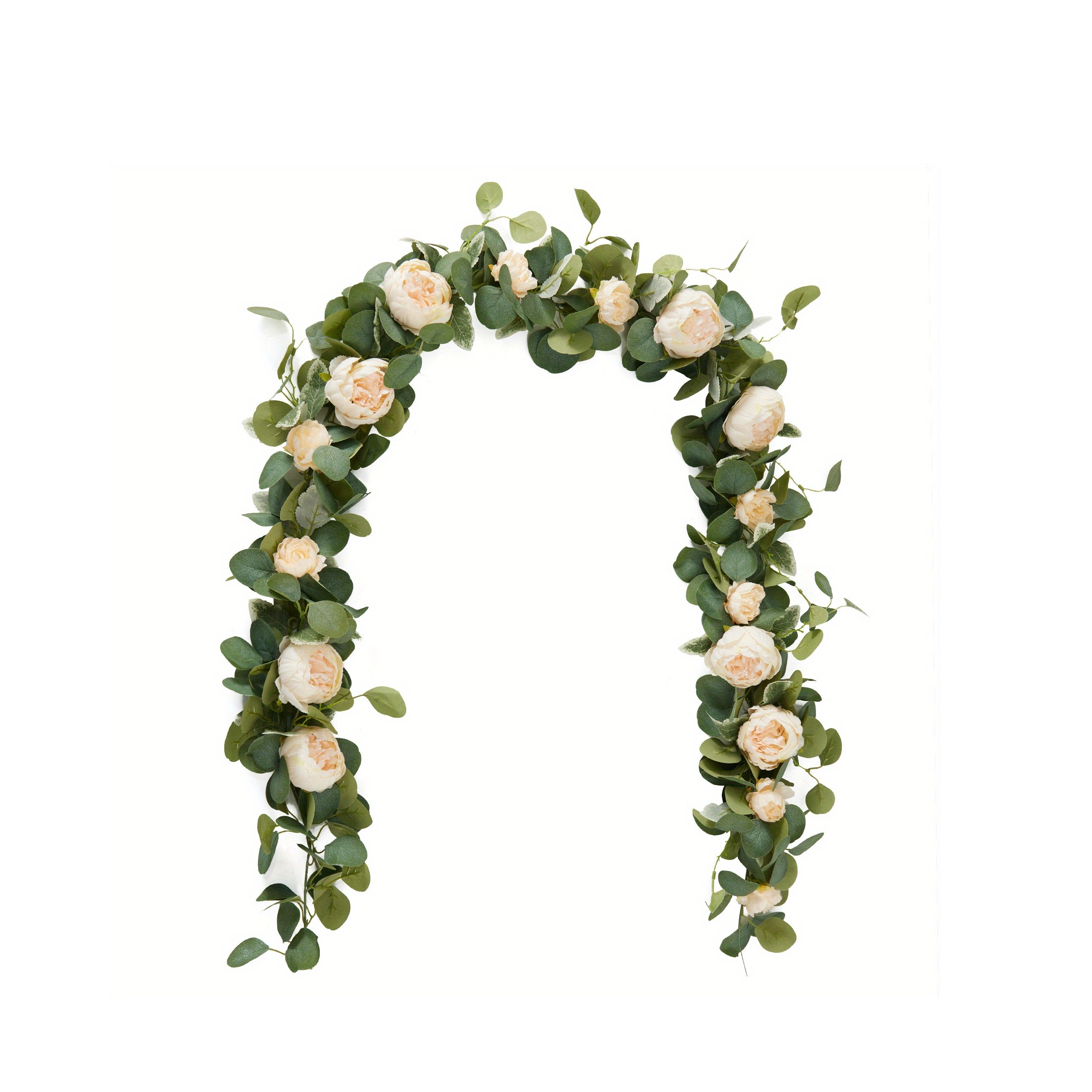 (160cm) Deko Kunstblumen Pfingstrosen Girlande Party Tisch Deko - Rosa