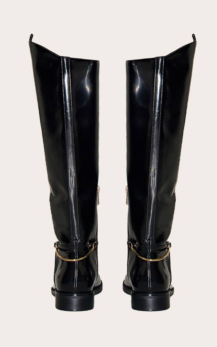 Noir Botte Cavalière Montante
