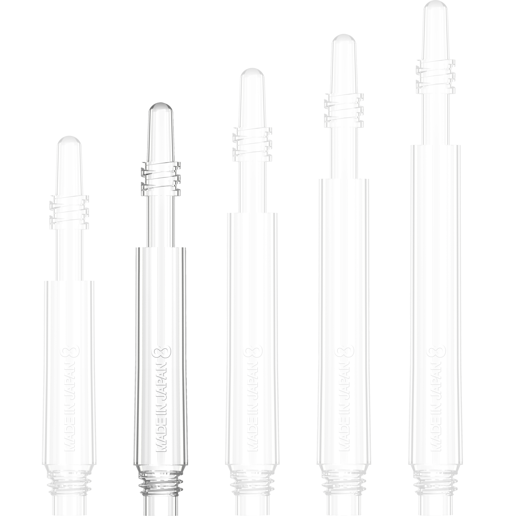 8 Flight - Regular Spin Shaft - Transparent