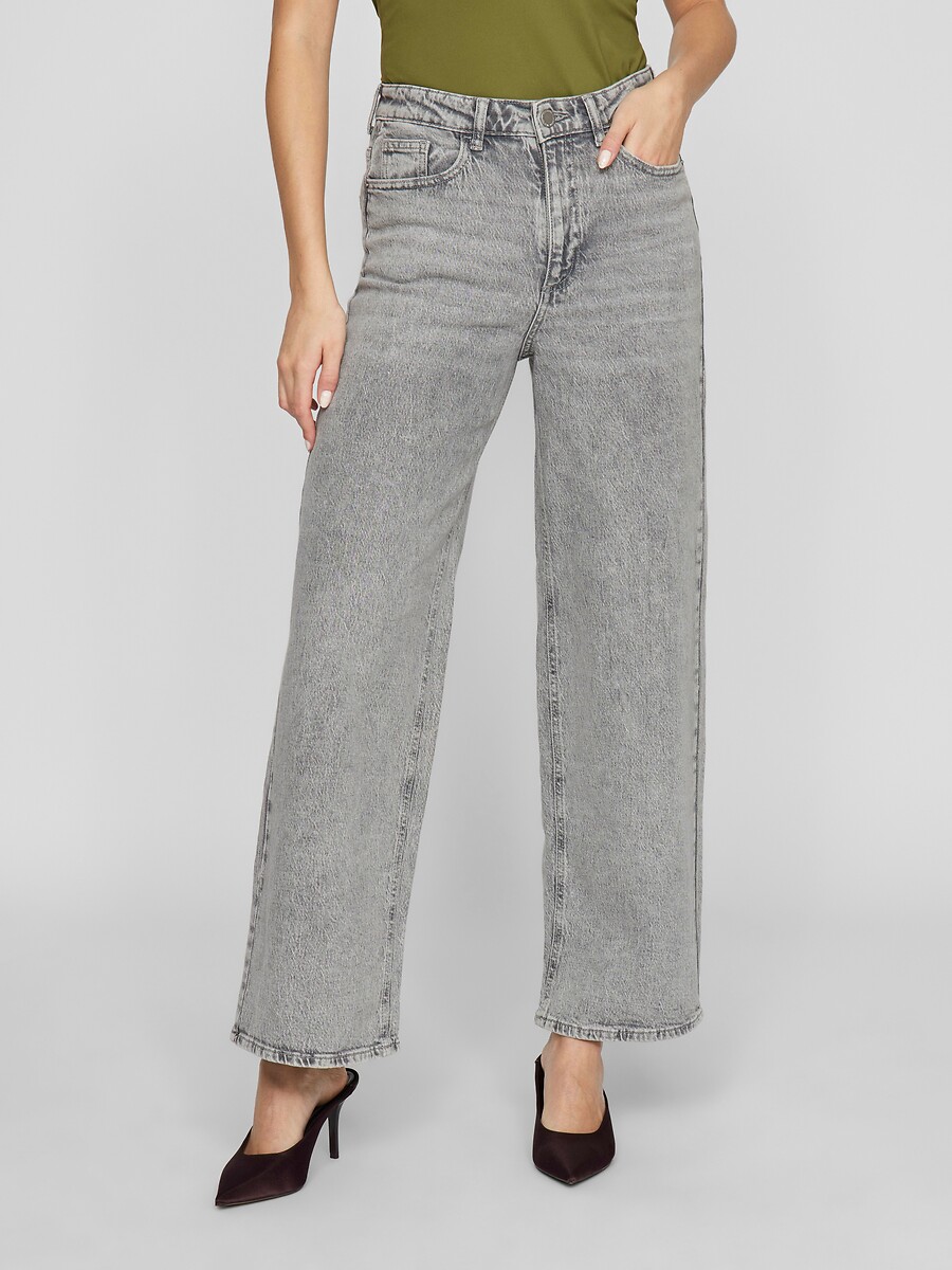 VILA<br>Calças jeans largas e de cintura alta