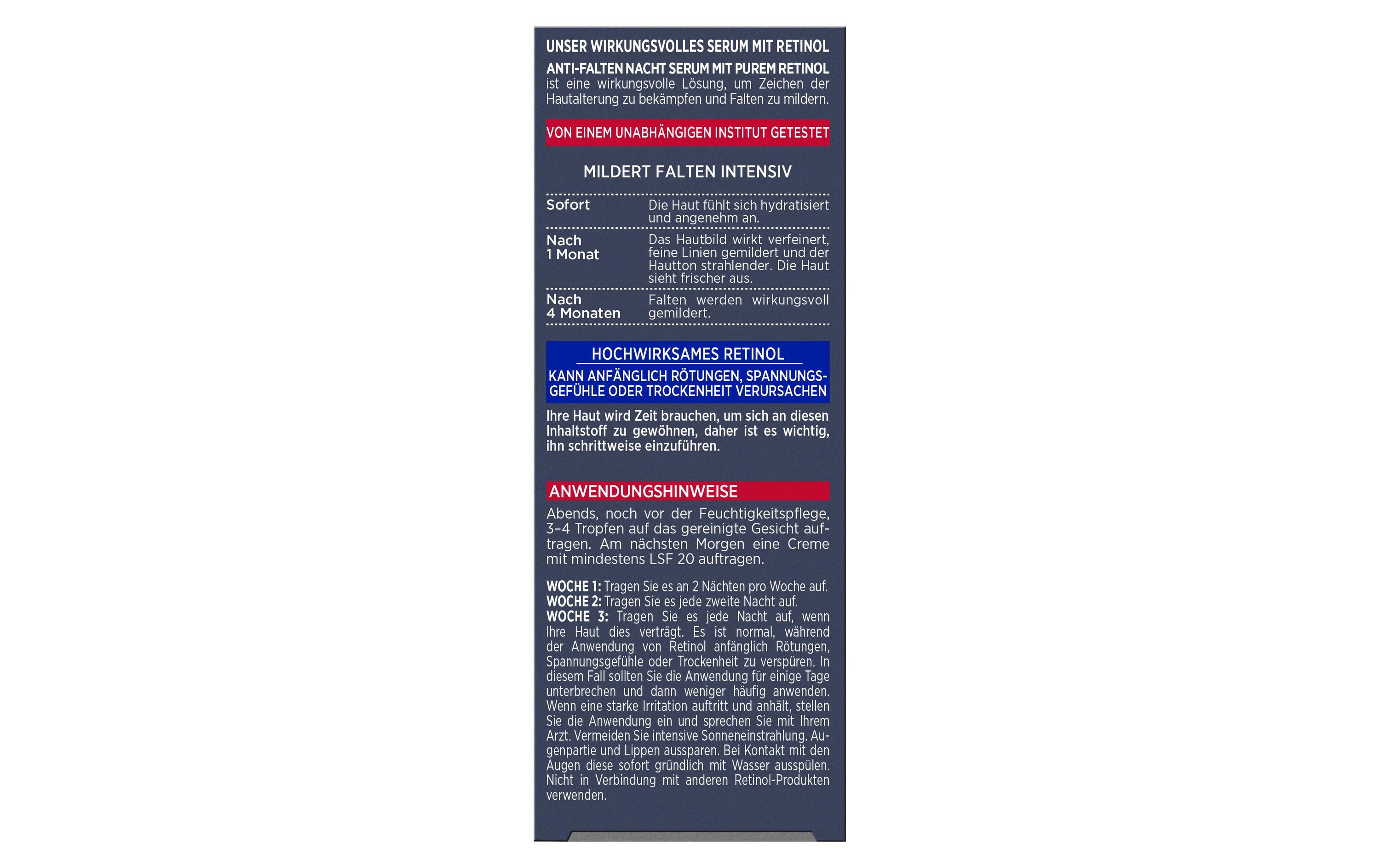 Revitalift Laser X3 Anti-Falten Nachtserum 30 mlGesichtsserum mit purem Retinol