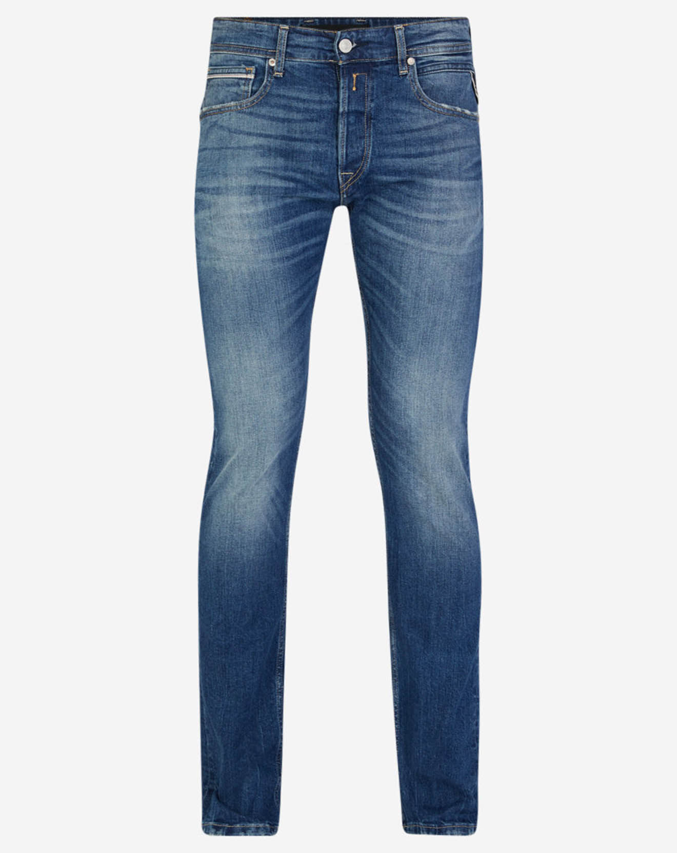 Replay Jean ajusté stretch Grover Délavé bleu