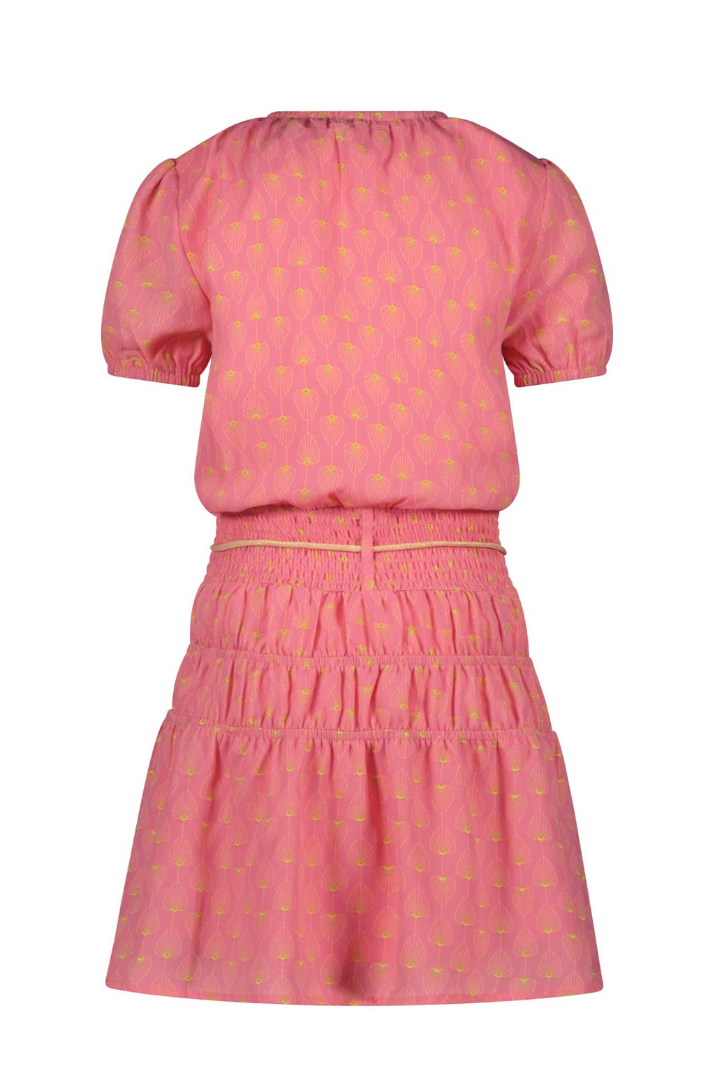 NONO jurk Manyu met all over print roze