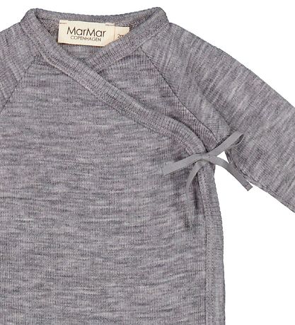 MarMar Slå-om Body l/æ - Uld - Belita - Grey Melange