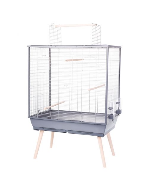 Zolux Neolife 80 Vogelkooi - Vogelverblijven - 81x48x130 cm Grijs
