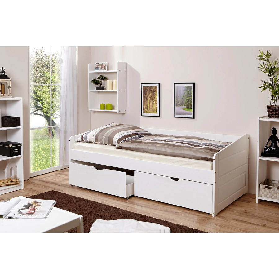 TiCAA Sofabett Micki mit 2er Schubkästen