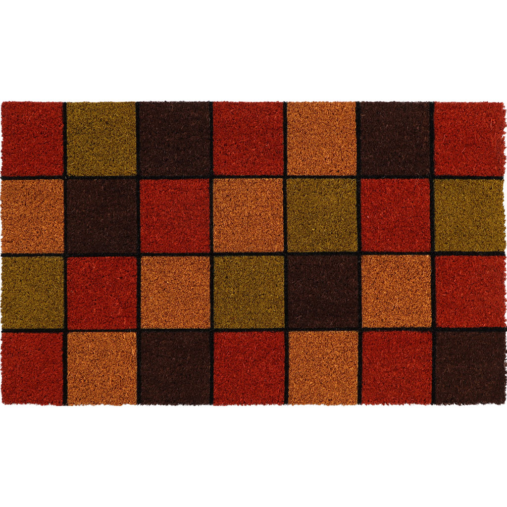 Paillasson coco CARLOTTA orange 45x75cm