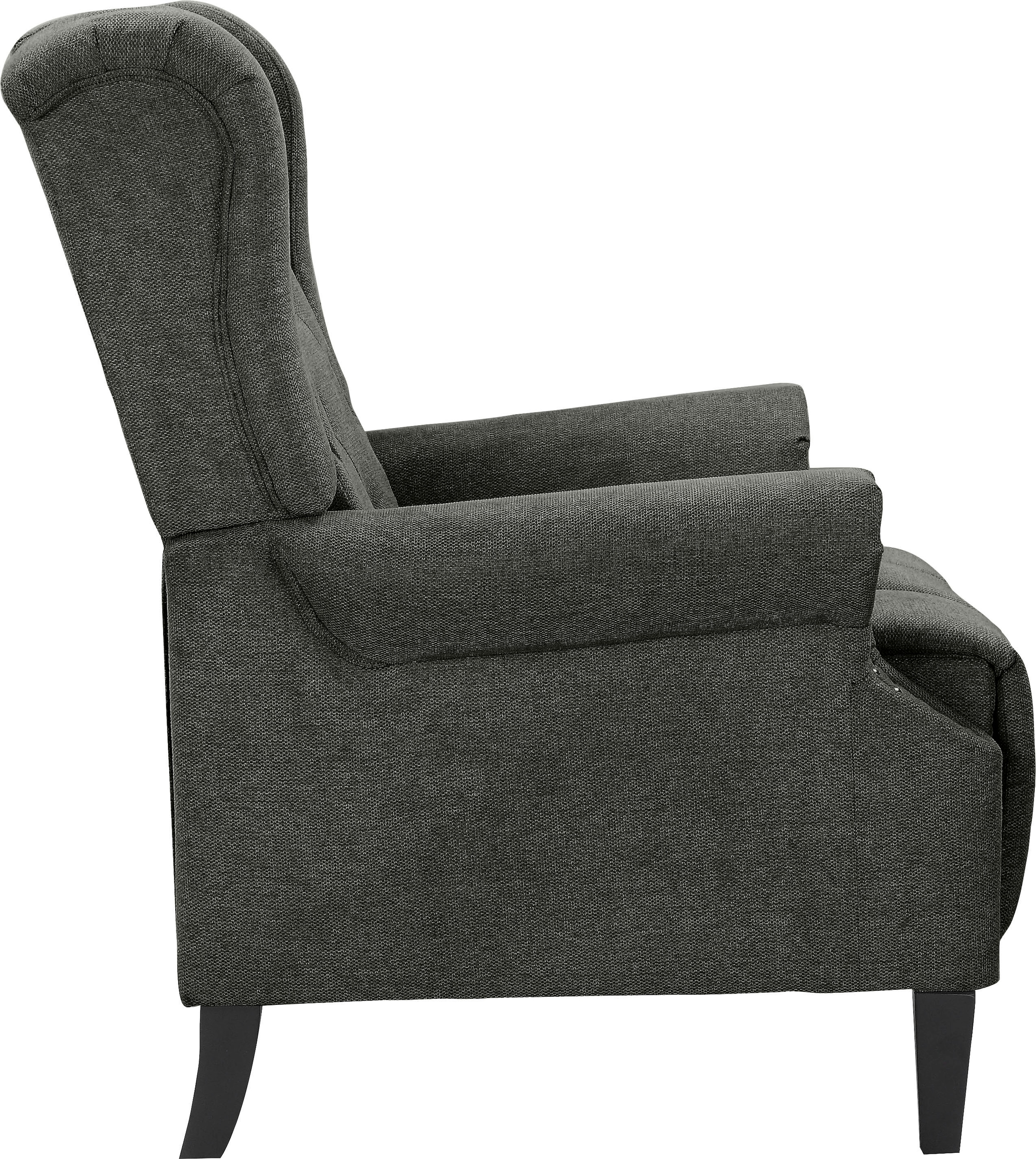 Home affaire Ohrensessel »Childebert« 1 Stk. tlg. mit Verstellung, Sitz und Rücken gepolstert, Sitzhöhe 49,5 cm