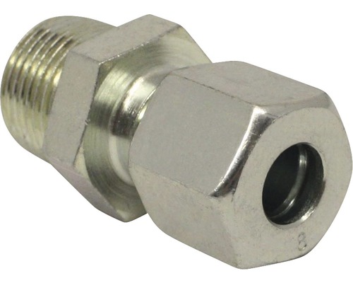 Snijringfitting, overgangsnippel, verzinkt, 3/8