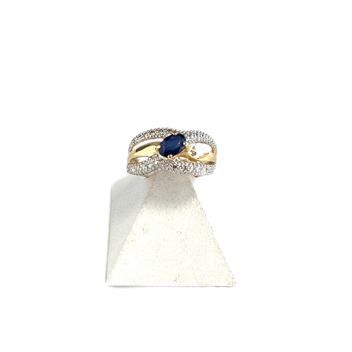 Bague d'occasion or 750 jaune saphir