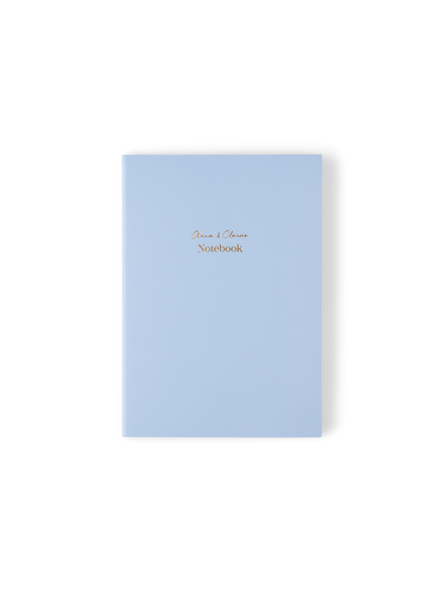 Notesbog med linjeret papir 12,7 x 17,8 | Papir. 12,7 x 17,8 cm. Softcover. 64 sider. | Misty Blue, Gold