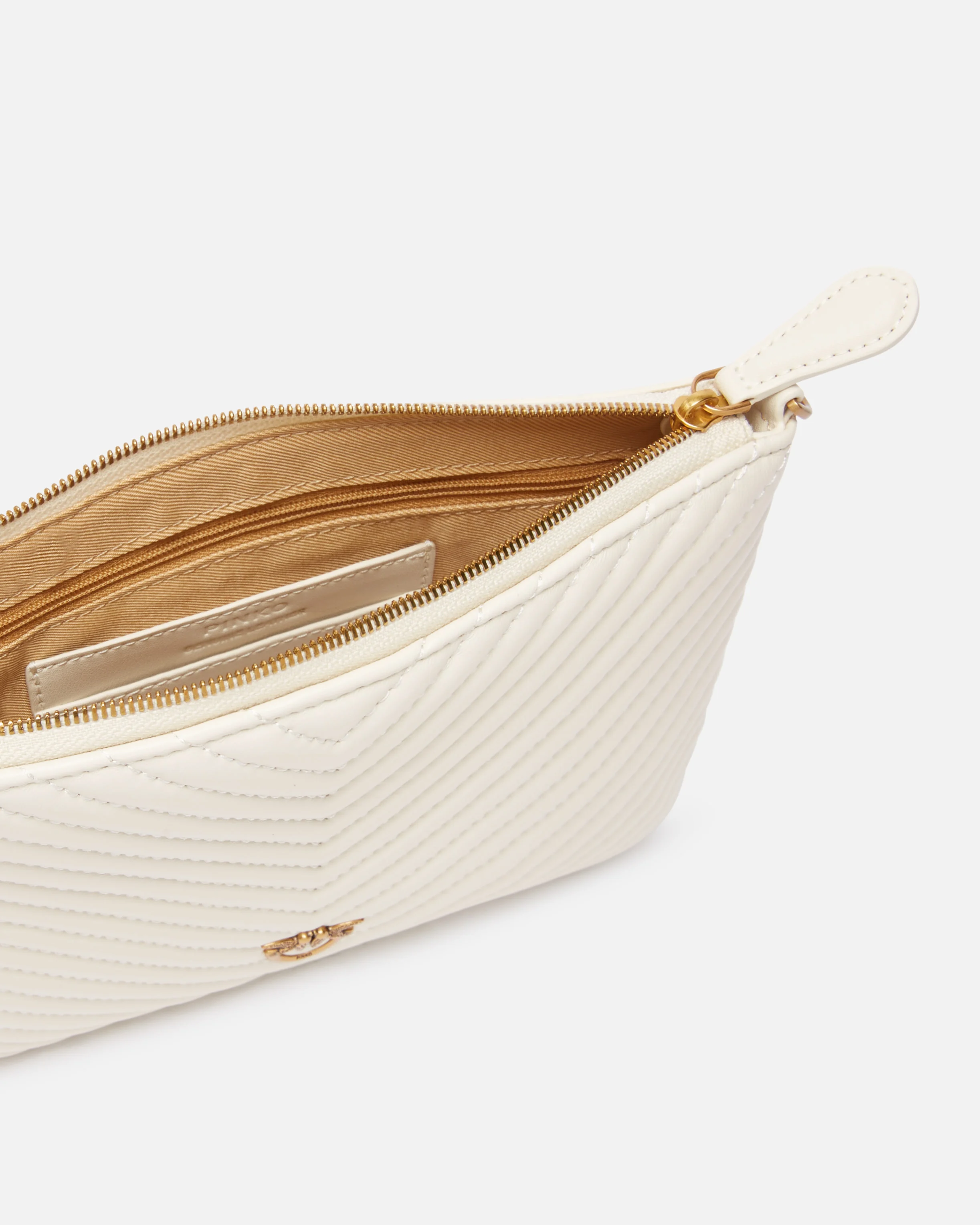 Petit sac enveloppe matelassé | Blanc