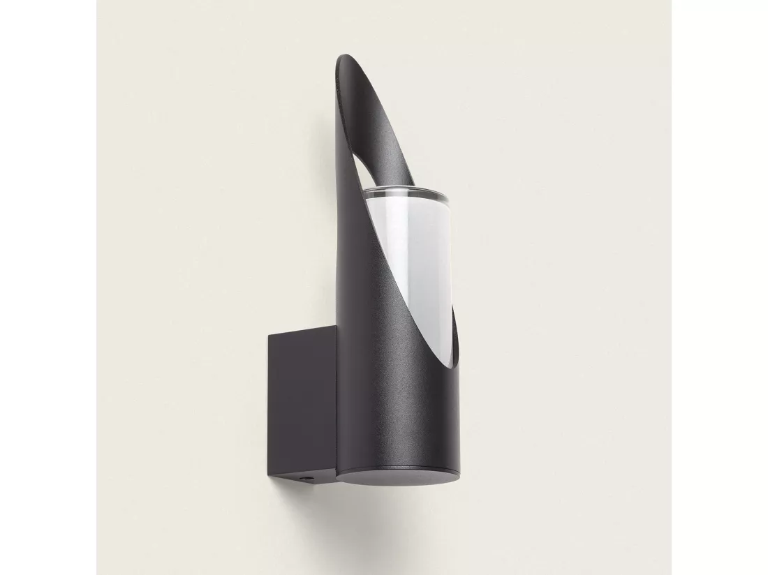Applique Murale Extérieure Aluminium Oblong Noir