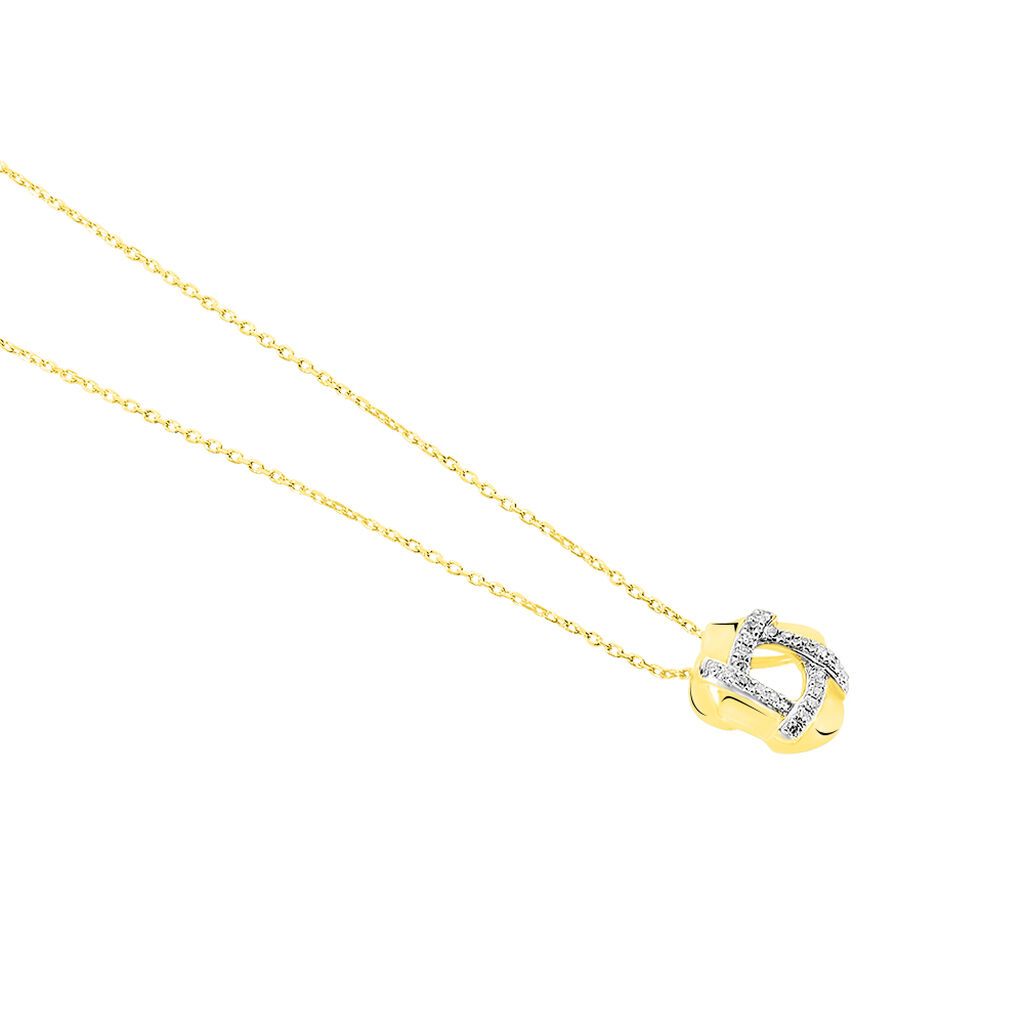 Collier Volcania Or Jaune Diamant