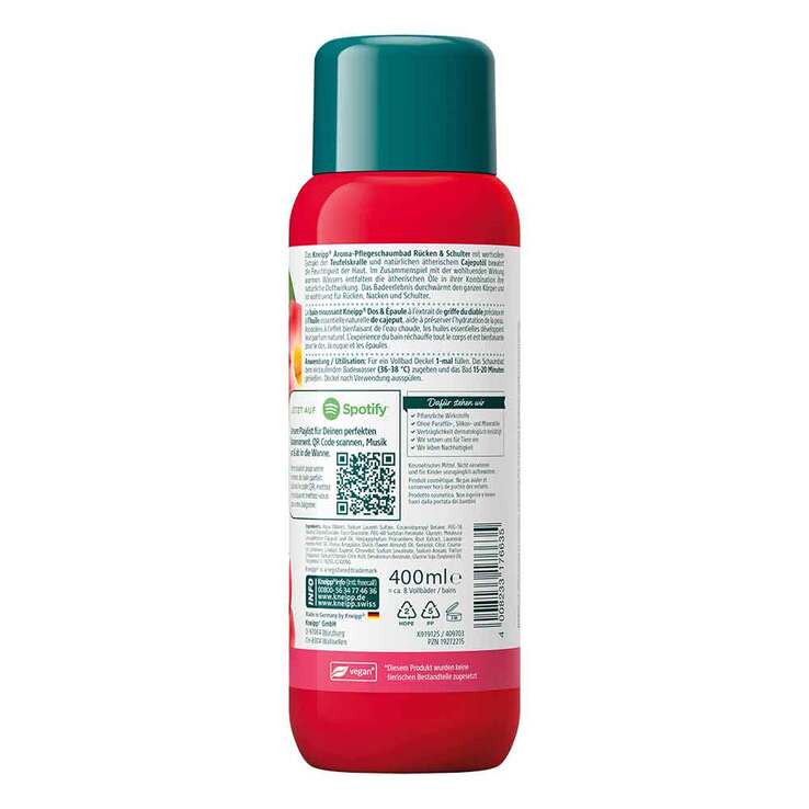 Kneipp Aroma-Pflegeschaumbad Rücken & Schulter, 400 ml