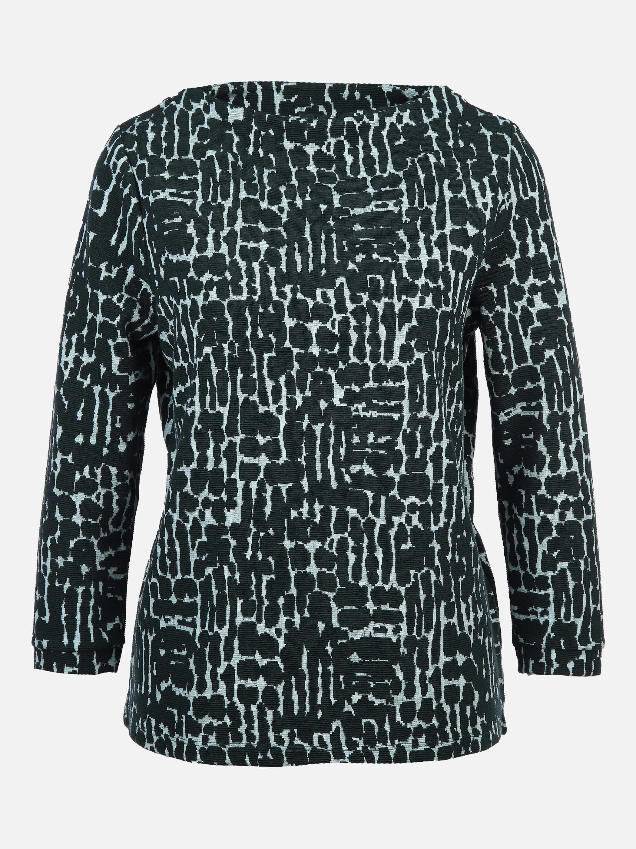 Damen Shirt mit 7/8 Arm im abstrakten Dessin