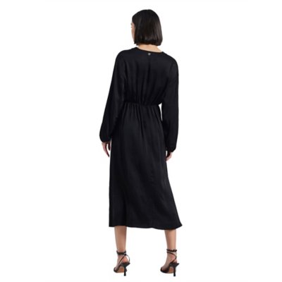 Robe femme Midi Satinee Decolette V PLEASE