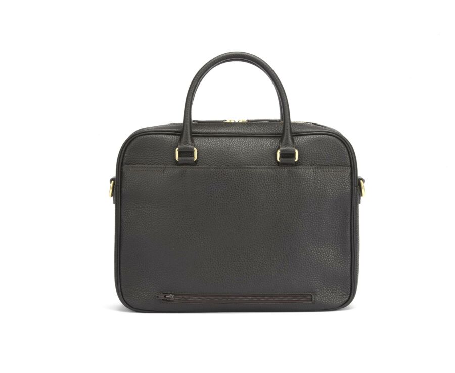 Cartable homme cuir avec bandoulière Chocolat Grainé - KARLINGTON III