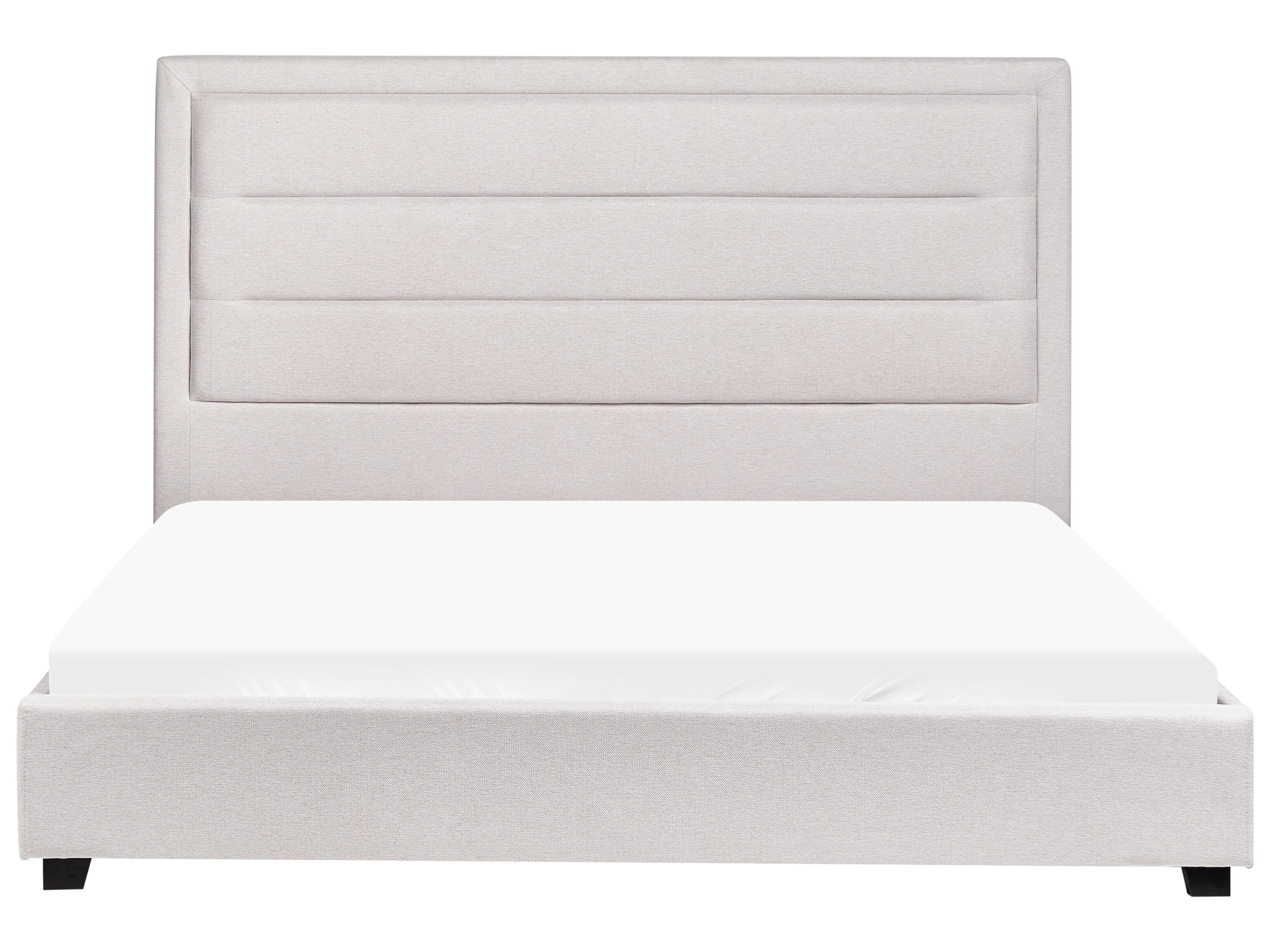 Bed Stof ROUEN 160 x 200 cm Lichtbeige
