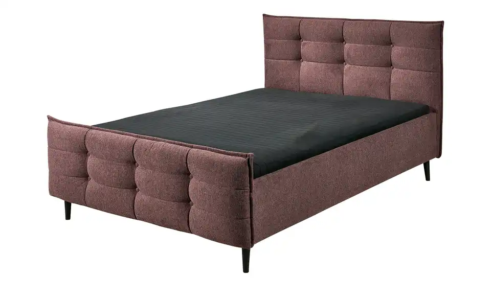 Polsterbettgestell Mario B Mauve 140 cm