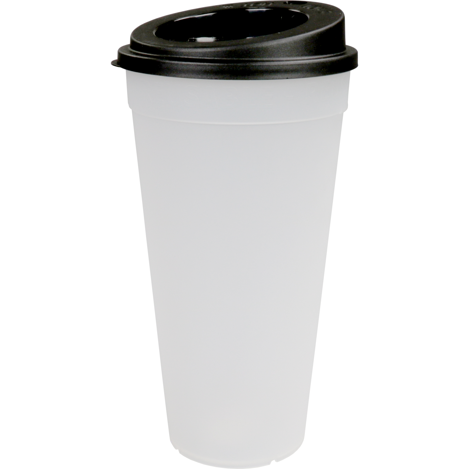 ÖkoCup Deksel, PP, rond, reusable, met drinkgat, Ø90mm, zwart