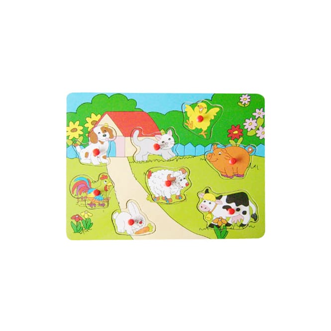 Besttoy - Holz-Puzzle - Bauernhof - 8 Teile