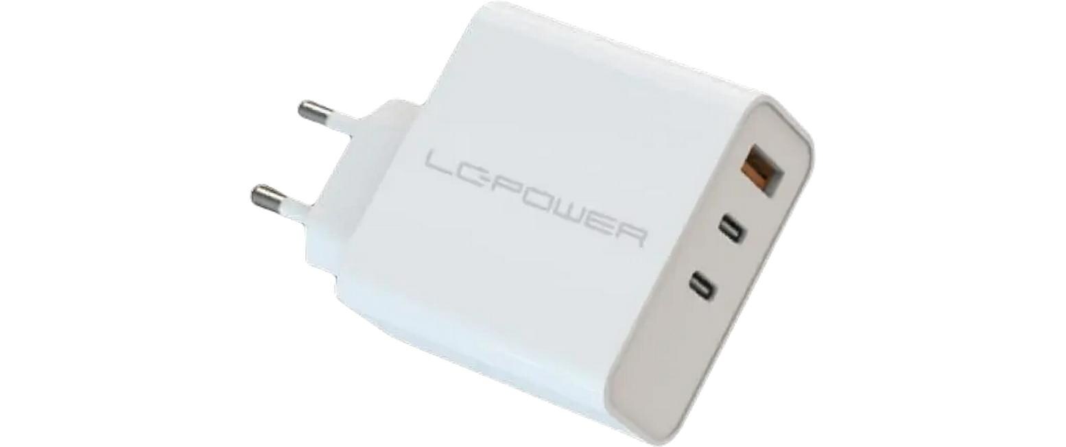 USB-Wandladegerät LC-GAN-65Schnellladefähiges USB-C und USB-A Ladegerät