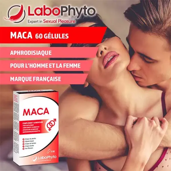 Labophyto MACA - tratamento afrodisíaco para homens e mulheres - 60 cápsulas