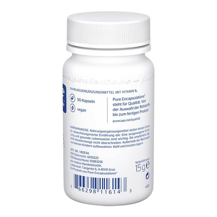 Pure Encapsulations Vitamin B2 Riboflavin-5-phosphat Kapseln, 90 St