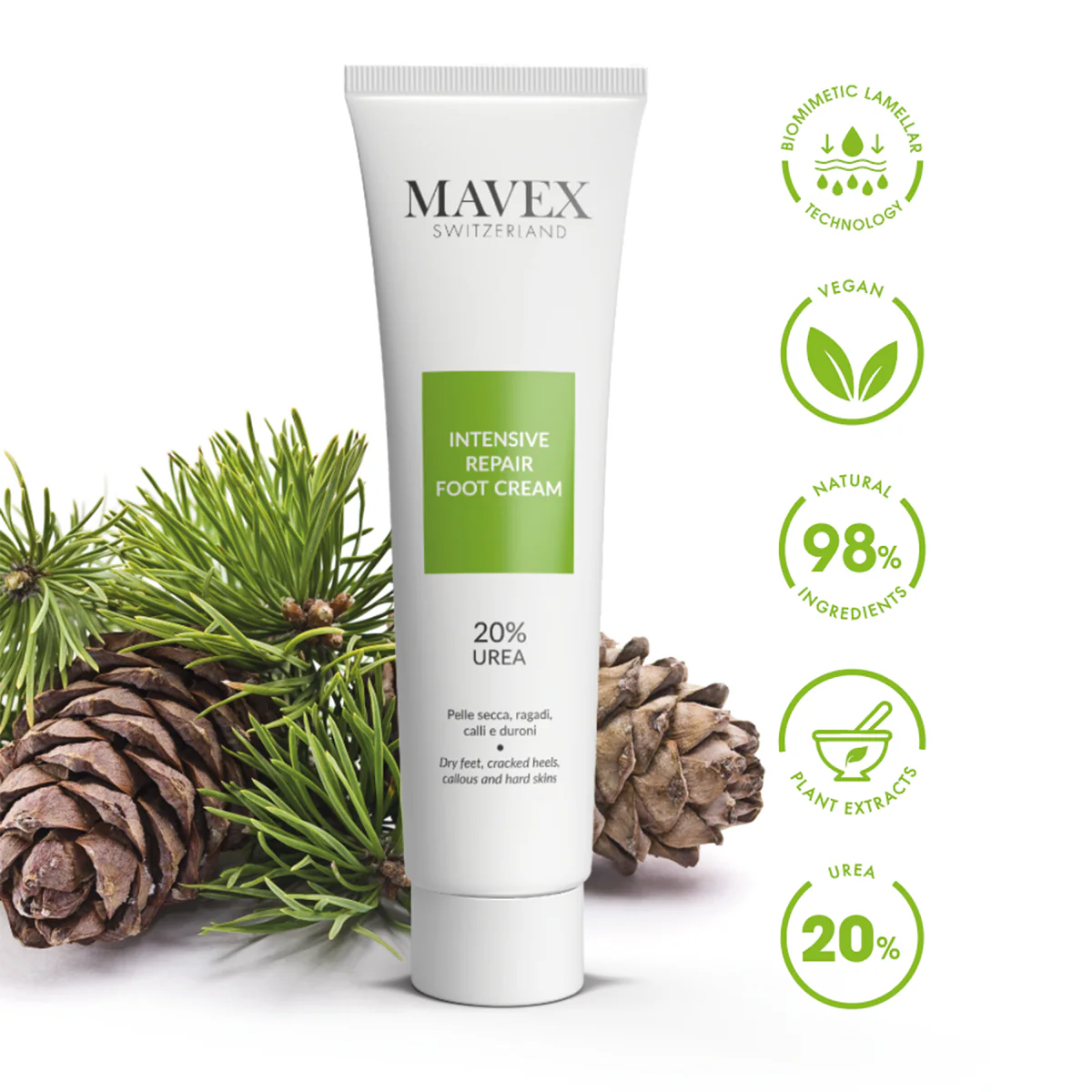 Crème Réparation Intensive Pieds Abîmés 100ml