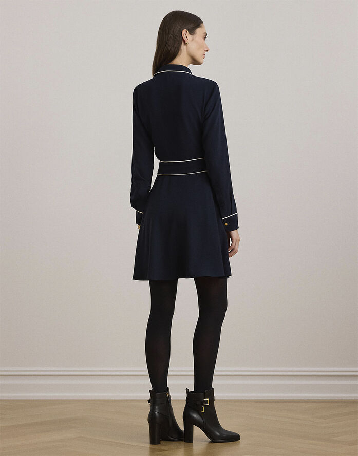 Lauren Ralph Lauren TRIPLE GGT-DRESS Lauren navy/mascarpone cream