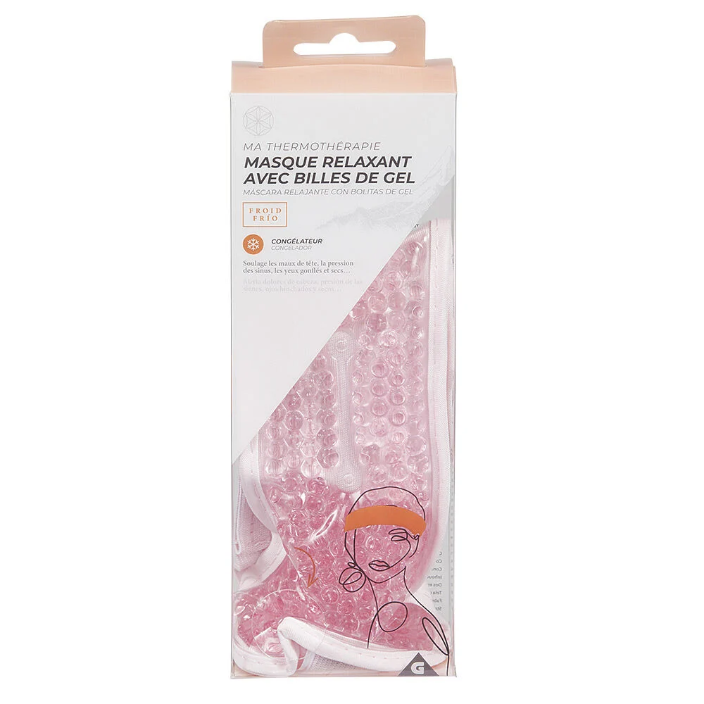 Masque relaxant avec billes de gel