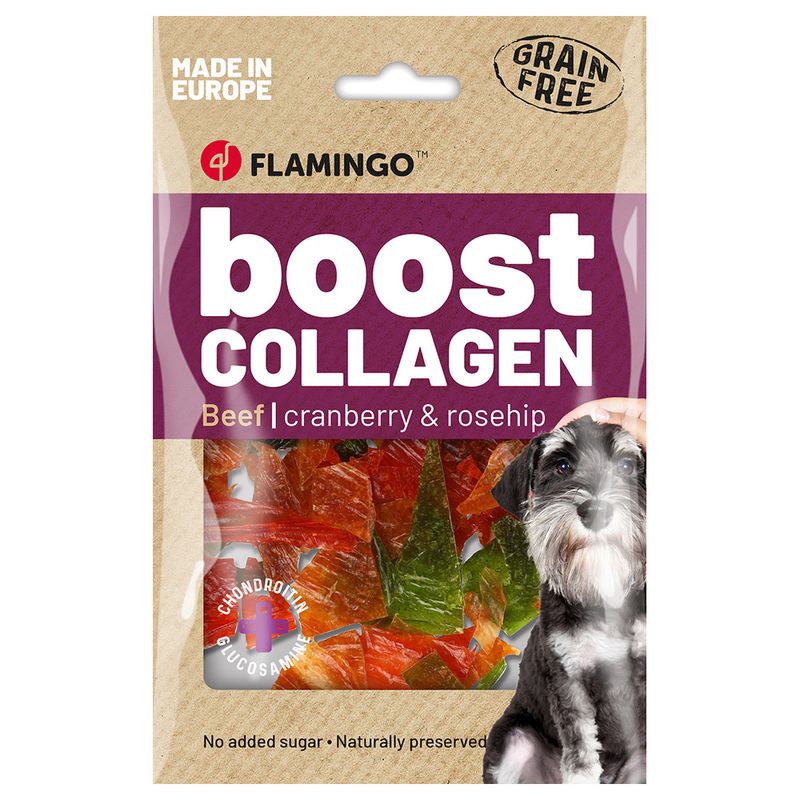 Flamingo Boost Collagen Chips au bœuf