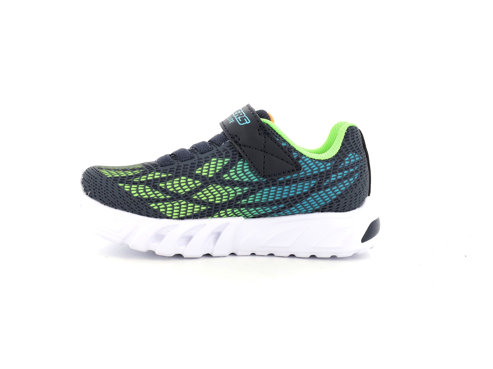 Skechers-FLEX GLOW ELITE VORLO Synthétique Marine-Vert